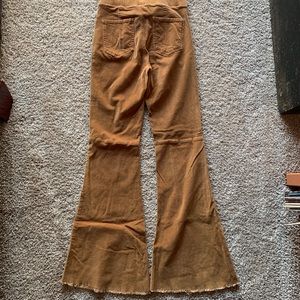 Wishlist High-Rise Corduroy Fringed Bell Bottoms
